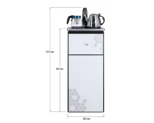 Кулер с чайным столиком Тиабар Ecotronic TB1-LE silver